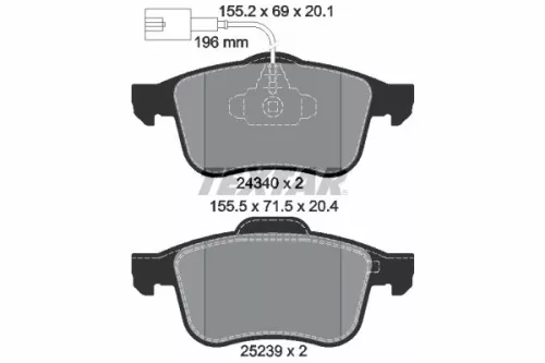 Brake Pad Set, disc brake