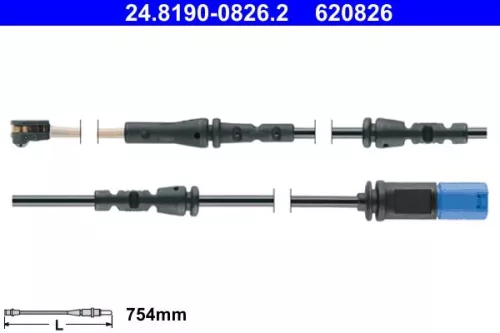 Warning Contact, brake pad wear
