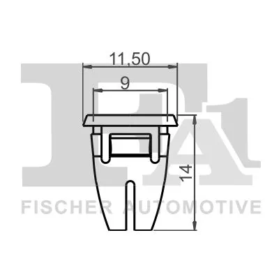 FA1 Clip, trim/protection strip (14-60002.10)
