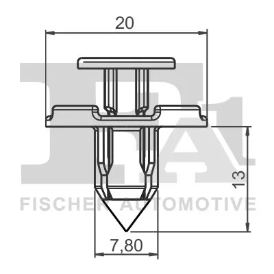 FA1 Clip, trim/protection strip (75-30005.10)