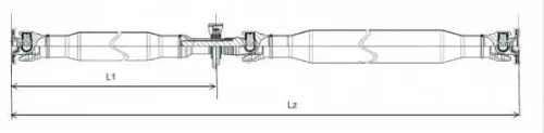LÖBRO Propshaft, axle drive (GKNP20038)
