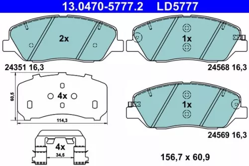 Brake Pad Set, disc brake