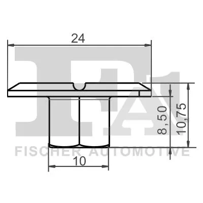 FA1 Clip, trim/protection strip (10-10006.10)