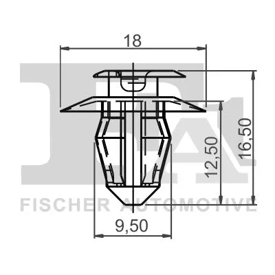 FA1 Clip, trim/protection strip (11-40001.25)