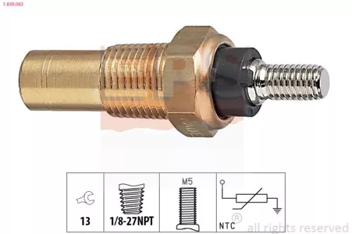 Sensor, coolant temperature