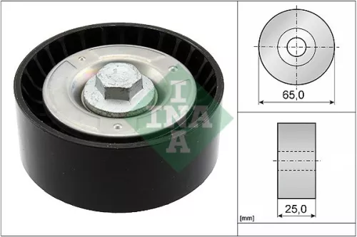 Deflection/Guide Pulley, V-ribbed belt