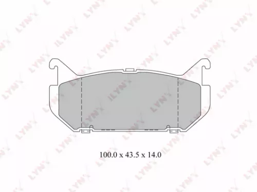Disc brake pads, rear