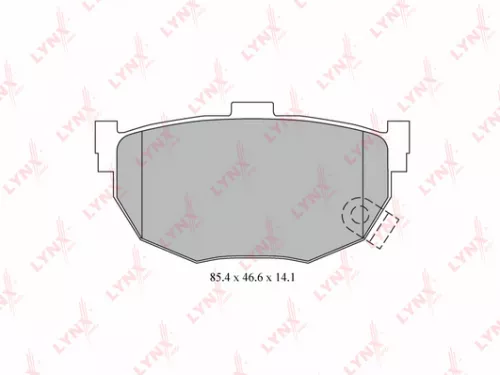 Disc brake pads, rear