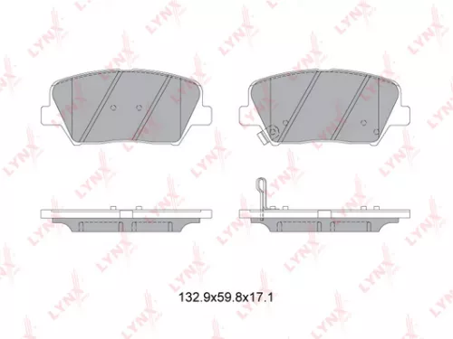 Disc brake pads, front