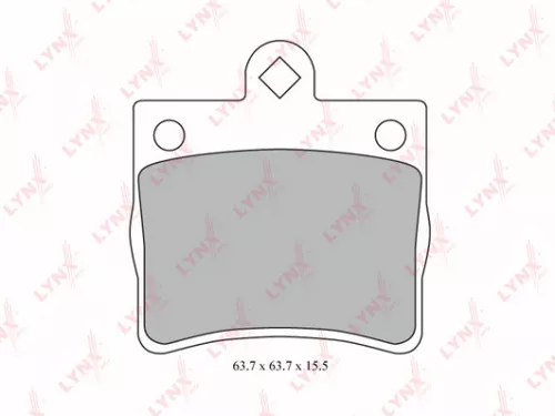 Disc brake pads, rear