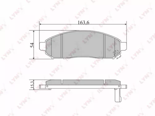 Disc brake pads, front