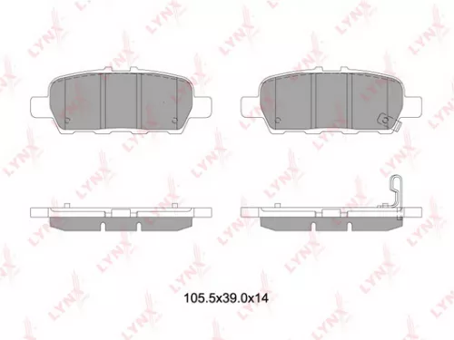 Disc brake pads, rear
