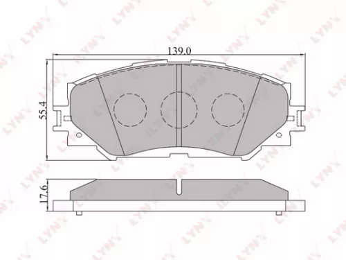 Disc brake pads, front