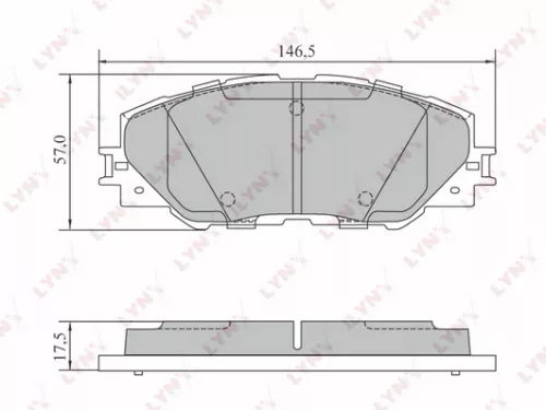 Disc brake pads, front