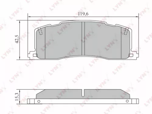 Disc brake pads, rear