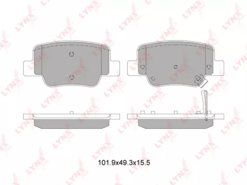 Disc brake pads, rear