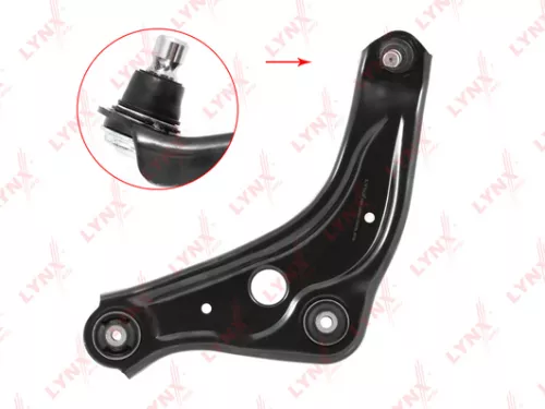 Control arm, front, lower, left