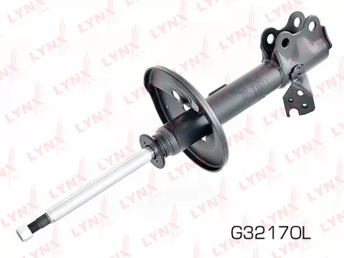 Shock absorber strut gas, left, front
