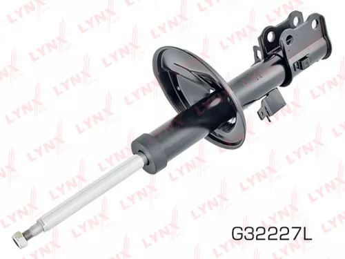 Shock absorber strut gas, left, front
