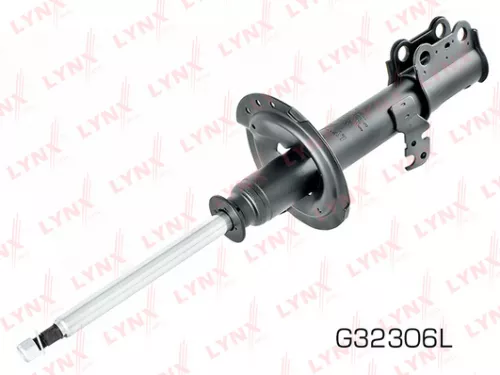 Shock absorber strut gas, left, front