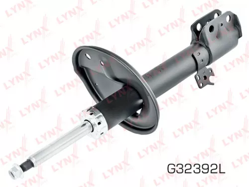 Shock absorber strut gas, left, front