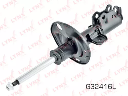 Shock absorber strut gas, left, front