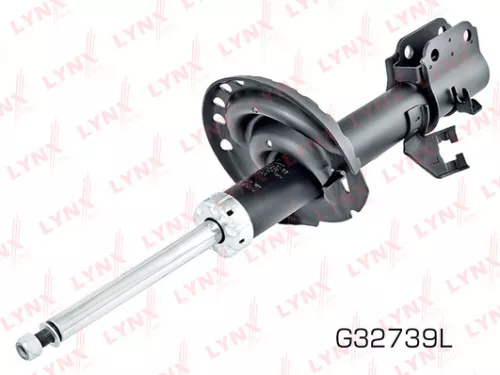 Shock absorber strut gas, left, front