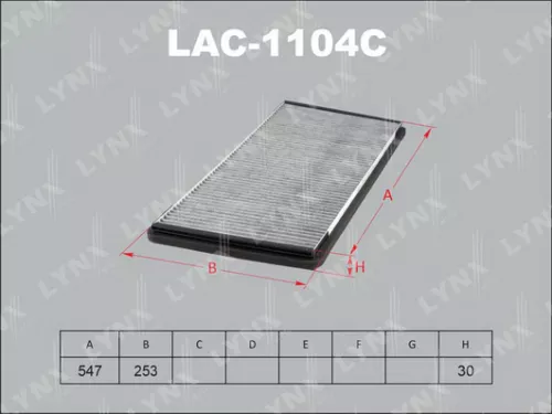 Cabin filter, carbon