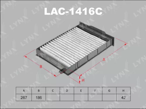Cabin filter, carbon