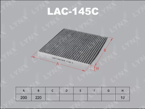 Cabin filter, carbon