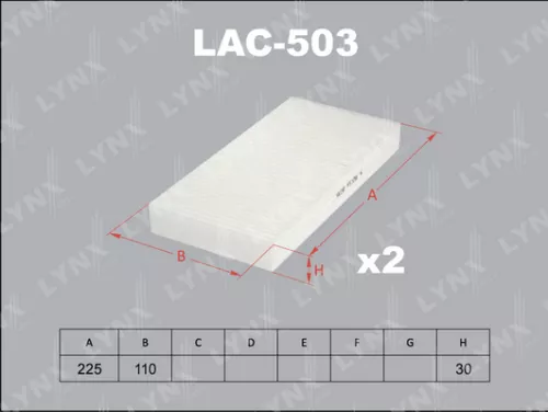 Cabin filter (x2)