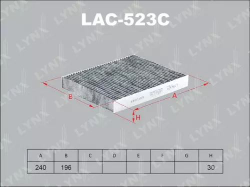 Cabin filter, carbon