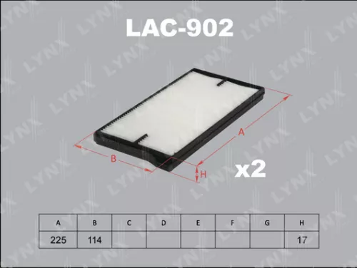 Cabin filter (x2)