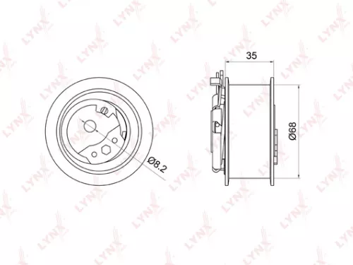 Tension pulley, timing belt