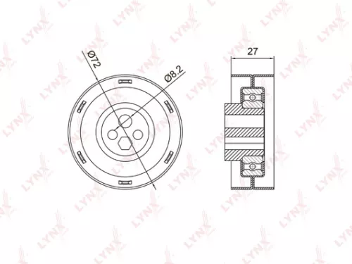 Tension pulley, timing belt