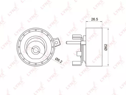 Tension pulley, timing belt