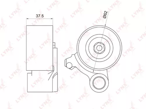 Tension pulley, timing belt