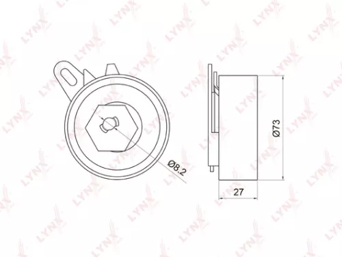 Tension pulley, timing belt
