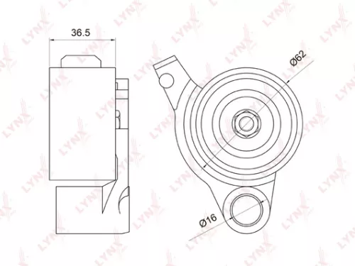 Tension pulley, timing belt