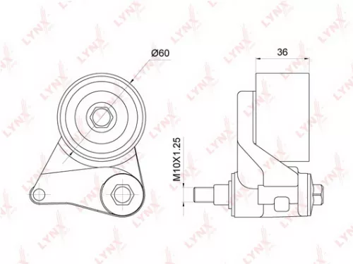 Tension pulley, timing belt