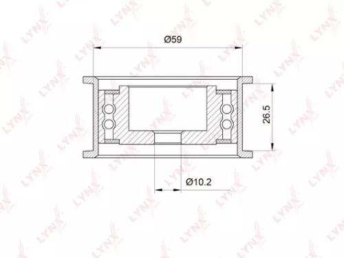 Deflection/Guide pulley, timing belt