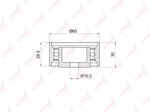 Deflection/Guide pulley, timing belt