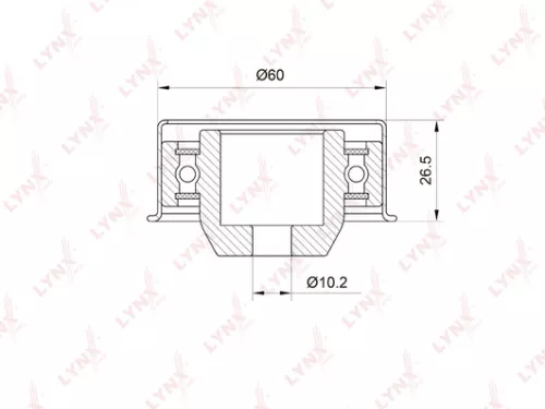 Deflection/Guide pulley, timing belt