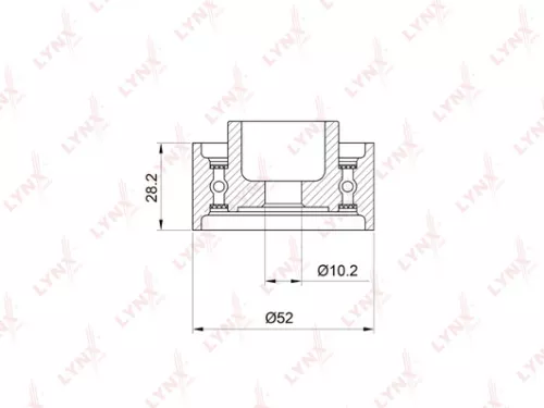 Deflection/Guide pulley, timing belt