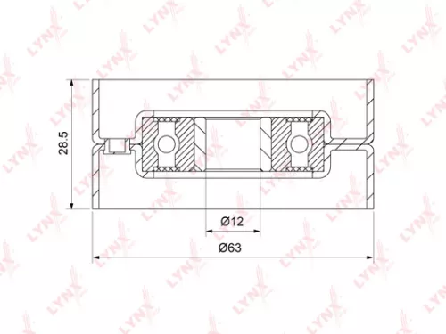 Deflection/Guide pulley (assembly), timing belt