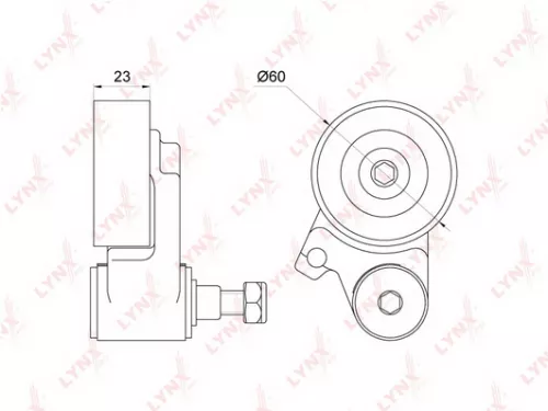 Tensioner, timing belt