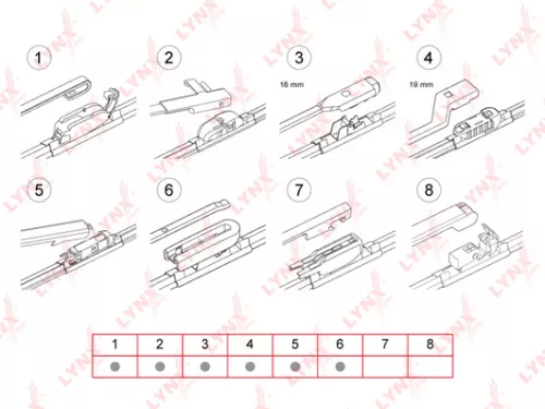 Flat wiper blade, 700mm